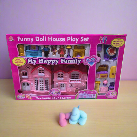 Happy Family Doll House With Music and Lights